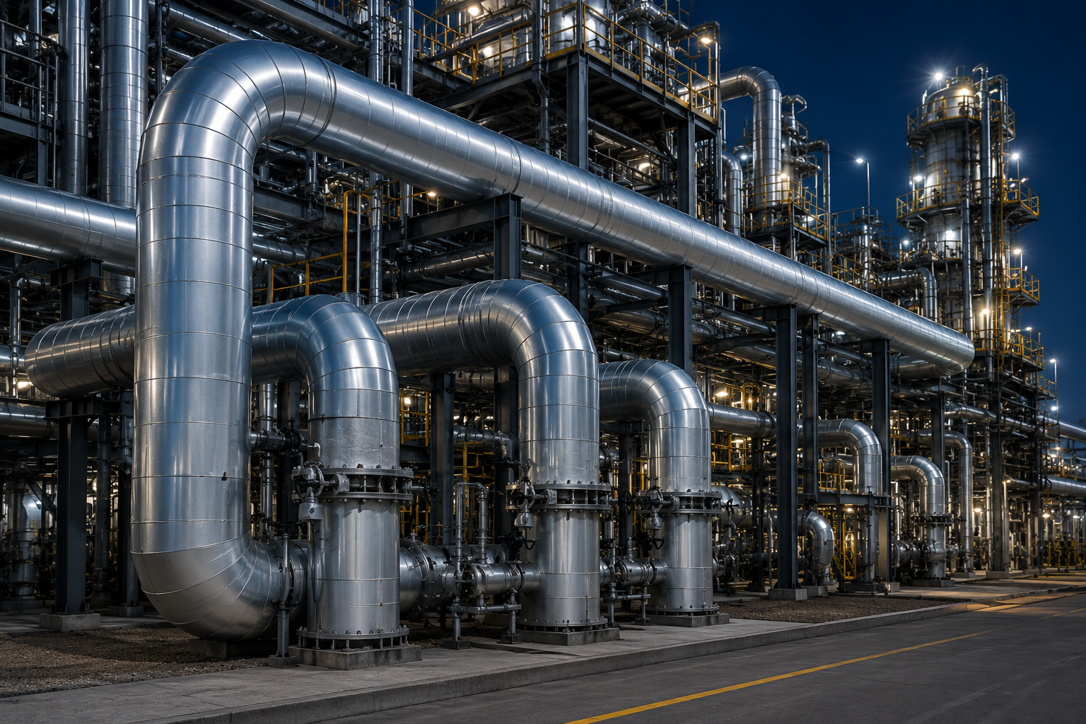 Industrial thermal insulation systems for factories and pipelines